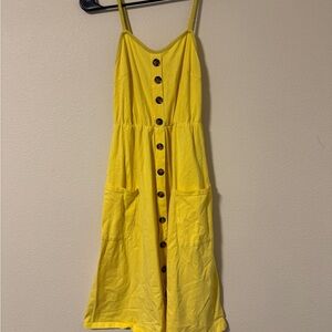 Yellow Button-Down Sundress